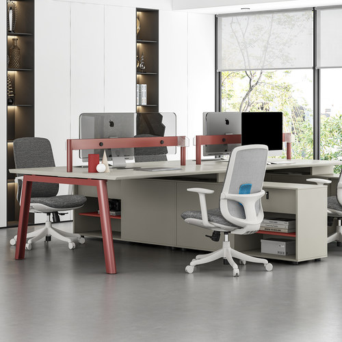 捷奥现代简约支持定制双人工作位