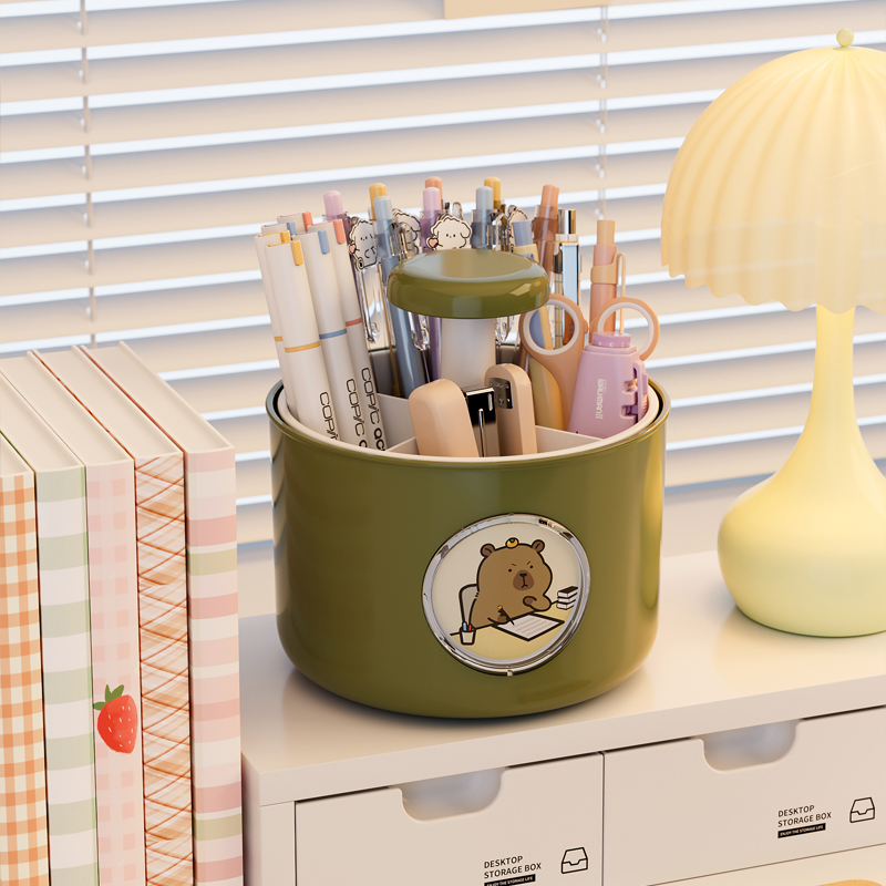 【切换四种图案！】360旋转笔筒