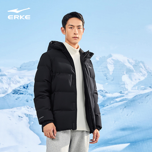 男士 新款 防泼水运动羽绒夹克外套 鸿星尔克羽绒服男秋季 炁凝科技