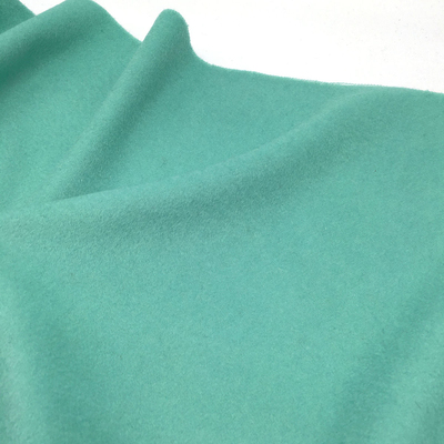 一米价 清新淡青色纯色小顺毛羊毛料面料 春秋 大衣 外套 布料