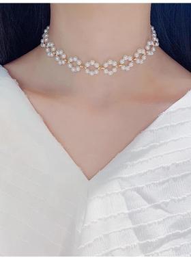 珍珠项链女2025新款爆款轻奢小众高级感锁骨链颈链配饰