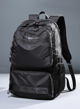 背包男士双肩包初中大学生书包大容量商务出差旅行包15.6寸电脑包