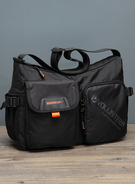 斜挎包男单肩包男新款大容量通勤帆布包男中年休闲男士牛津布包男