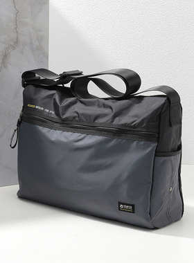 男斜挎包休闲单肩包男牛津布包中年男士爸爸挎包大容量通勤布包