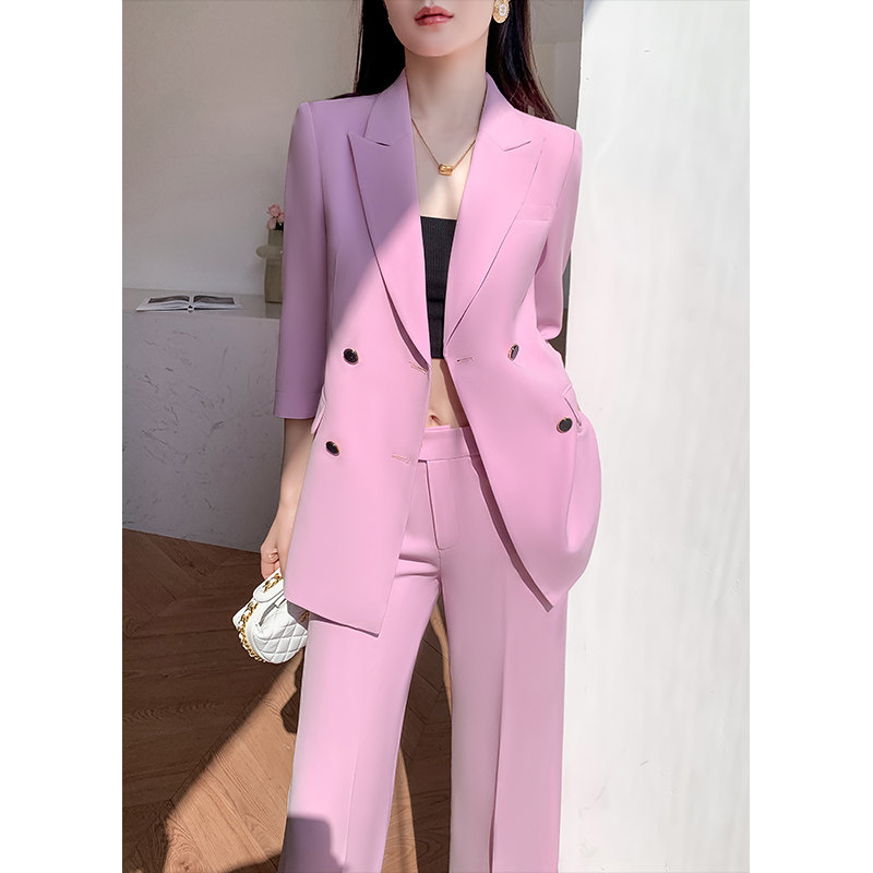 2026春夏小西装套装女两件套修身显瘦气质名媛高级感职业西服外套