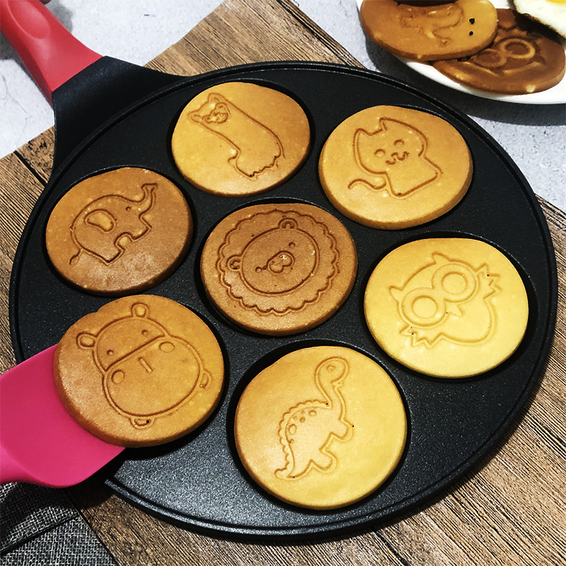 七孔多功能铜汉堡乐享早餐锅