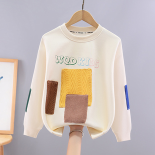 酷帅衣服 中大童洋气男童韩版 2025新款 男宝宝卫衣儿童上衣早秋冬装