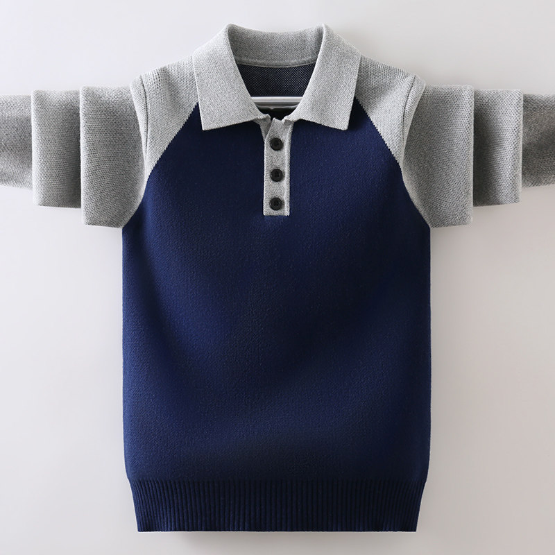 男童毛衣翻领新款儿童中大童男孩秋冬款加绒加厚宝宝韩版针织衫潮,童装/婴儿装/亲子装,毛衣/针织衫,淘宝优惠券,粉丝福利购,淘宝优惠卷