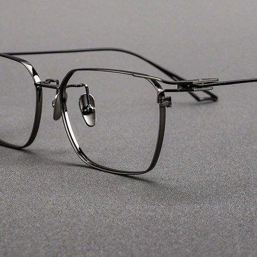 木川纯钛眼镜框设计师款可配度数