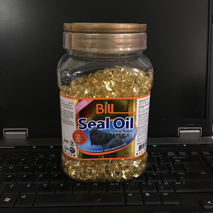 现货，加拿大 BILL 康加美热销保健品海豹油Omega-3 1000粒家庭装