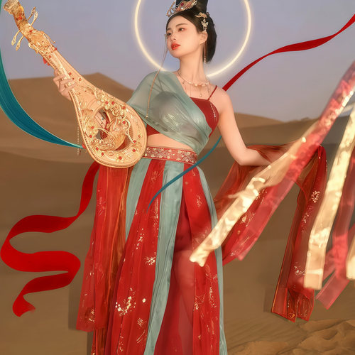 汉服敦煌飞天汉服西域舞姬舞蹈
