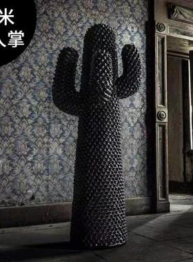 网红仙人掌大型摆件衣帽架玻璃钢雕塑服装店家居客厅橱窗落地装饰