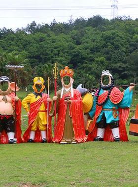 西游记大型手办玻璃钢雕塑孙悟空摆件人物景区模型师徒四人大摆件