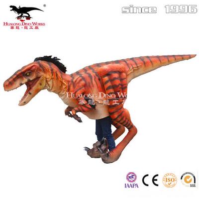 巡演商场舞台表演恐龙皮套衣服商场游客互动穿恐龙衣服玩耍