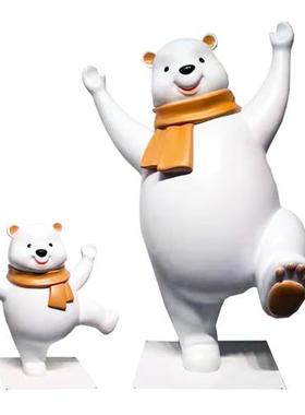 大型玻璃钢卡通人物IP公仔雕塑定制户外商场幼儿园吉祥物落地摆件