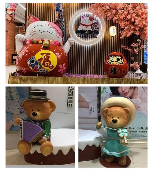 户外大型卡通动漫公仔玻璃钢人物雕塑定制景观摆件树脂工艺品定做