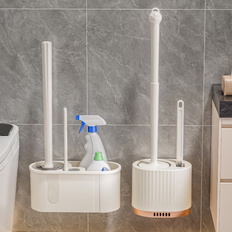 星优马桶刷置物架套装家用无死角2024新款壁挂厕所卫生间专用刷子