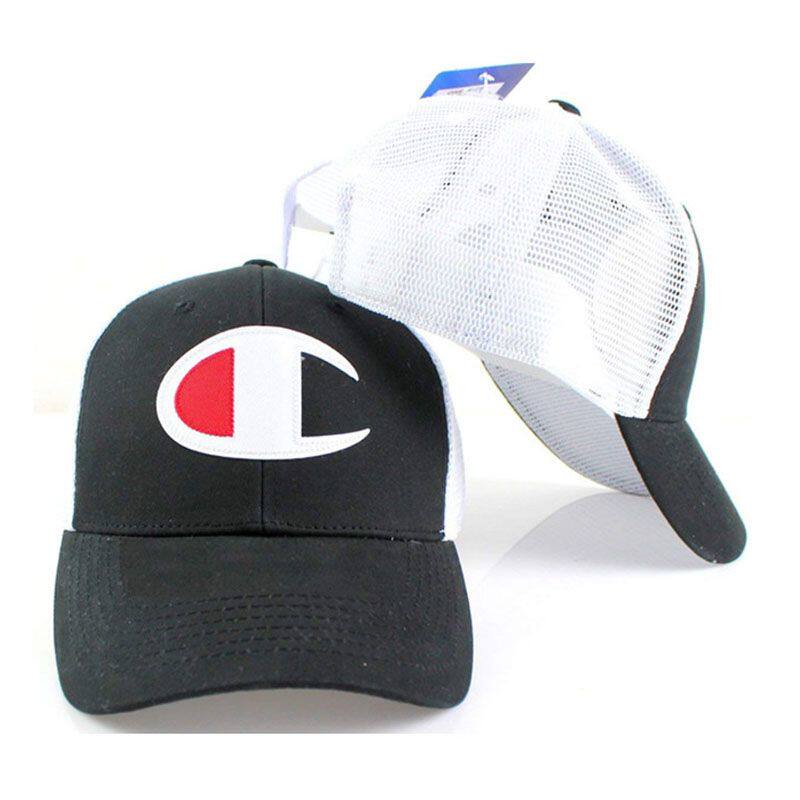 正品champion冠军帽子男女情侣棒球帽大c标夏季透气弯沿鸭舌帽