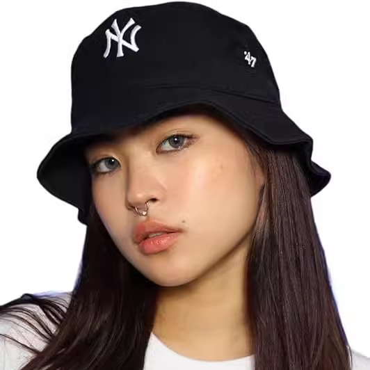 47Brand帽子MLB渔夫帽NY洋基队纯棉舒适男女休息时尚嘻哈遮阳盆帽