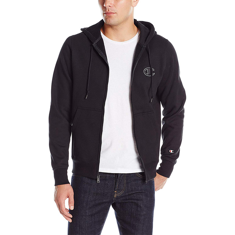 CHAMPION情侣纯色加绒开衫