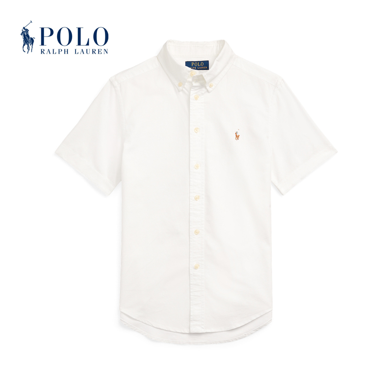 拉夫劳伦男女大童短袖衬衫小马标
