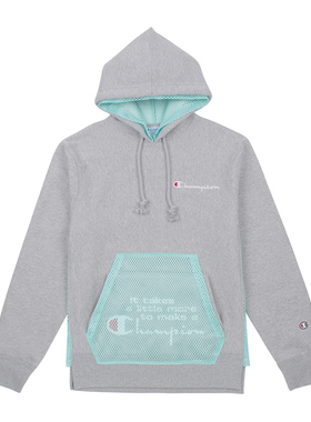 断码清仓】CHAMPION冠军春季男女ins潮流字母加绒运动连帽卫衣