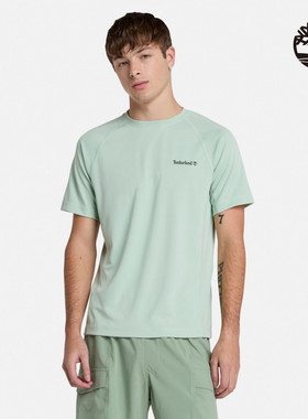 正品TIMBERLAND添柏岚短袖男2025新款休闲圆领T恤透气运动衫棉