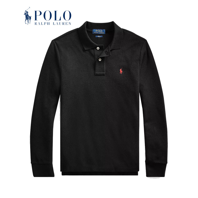 秋季新款Ralph Lauren拉夫劳伦Polo衫男女大童网眼棉布长袖小马标,男装,T恤,淘宝优惠券,粉丝福利购,淘宝优惠卷