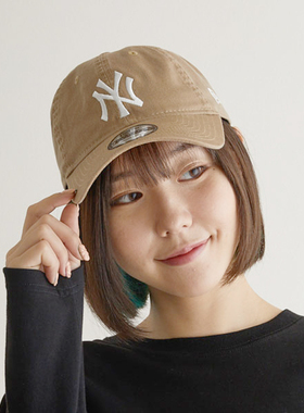 New Era纽亦华春夏新款MLB棒球帽男女软顶NY刺绣弯檐遮阳帽子鸭舌