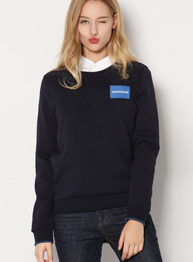 正品Calvin Klein凯文克莱女士新款休闲长袖圆领套头衫CK卫衣加绒