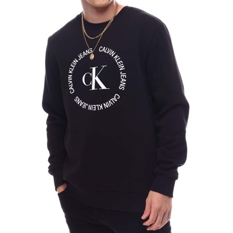 CalvinKlein男士字母长袖卫衣