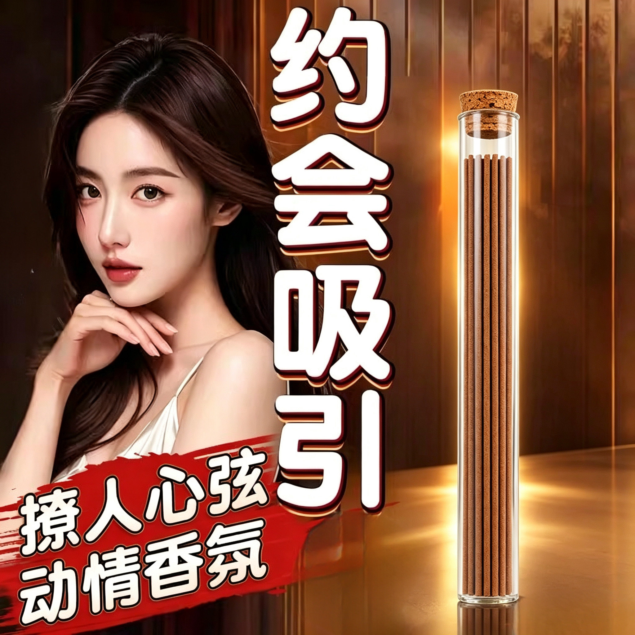 迷人勾线香魂依兰促情香薰蜡烛卧室欢情香持久烛室内酒店浪漫幻想