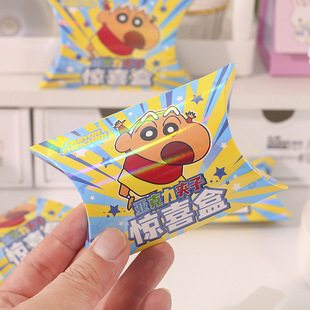 卡通动漫周边蜡笔小新亚克力夹子惊喜神秘盲盒盲袋双面夹便签PP夹