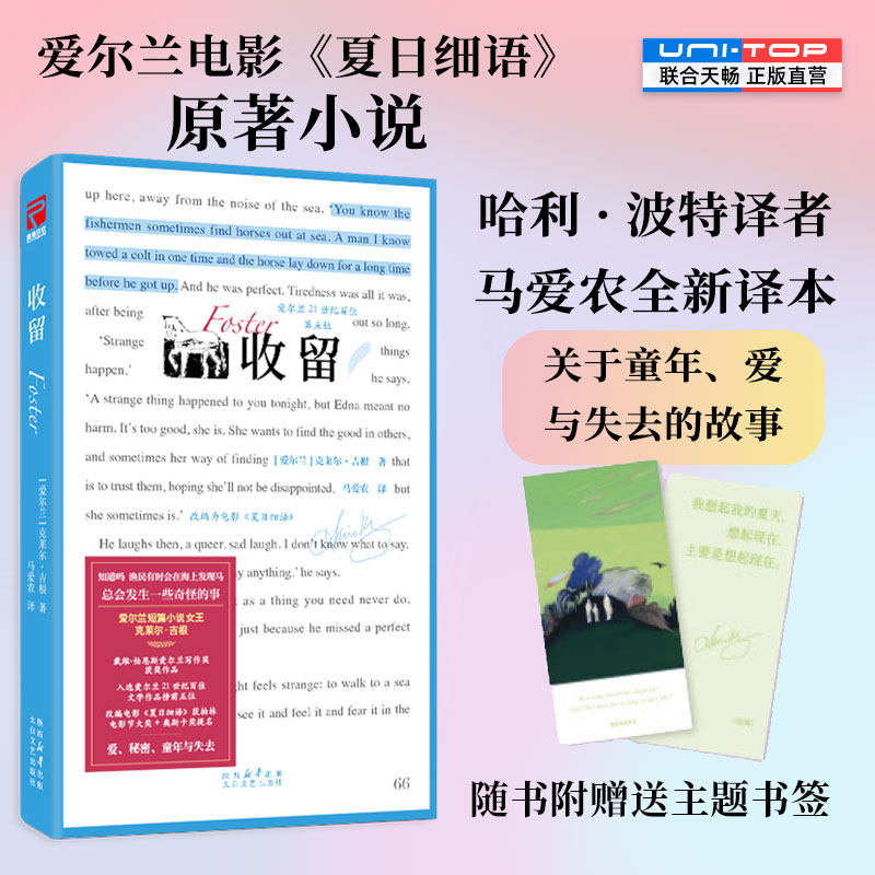正版包邮 收留 马爱农全新译本 爱尔兰短篇小说女王克莱尔&middot;吉根关于童年爱与失去的故事 电影夏日细语原著 外国经典小说天色已晚