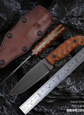 美国温克勒刀户外高硬度刀 野外生存破窗刀实用型直刀求生小刀