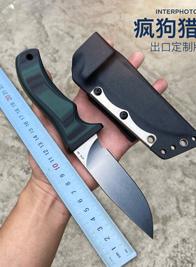 高硬度出口户外猎鼠昆虫日本ATS-34钢多功能便携防身锋利求生直刀