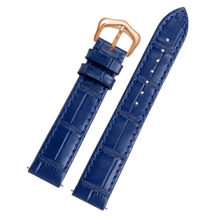 适配卡地亚山度士杜蒙系列头层牛皮表链桑托斯中号快拆真皮表带女