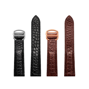 适用卡地亚鳄鱼皮手表带男真皮坦克钥匙伦敦卡利博手表表链女20MM