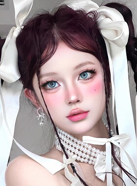 韩系少女奶白色蝴蝶结发夹飘带双马尾侧边发卡麻花辫减龄甜美头饰