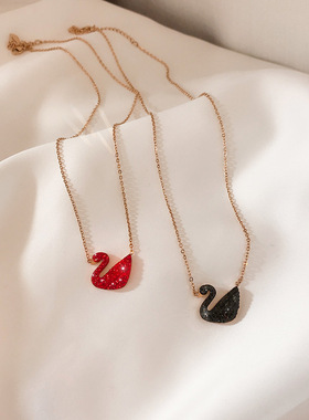 2025新款天鹅项链锁骨链