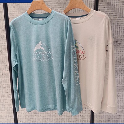 2025秋季新款零素然女士休闲全涤速干图案圆领长袖T恤A0253TS03