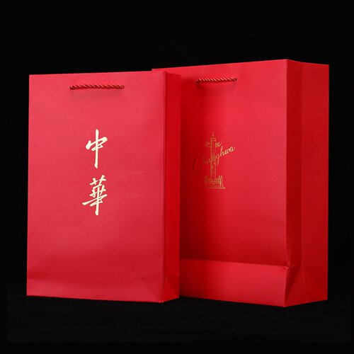 礼品袋袋红色子牛皮纸牛皮纸