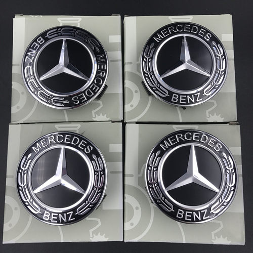 奔驰轮毂盖新款C180 C200 E260 E300 S350 GLA级轮胎标志盖轮毂标