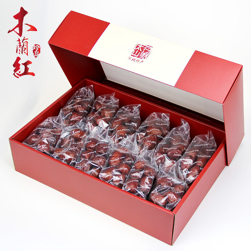 木蘭红 木兰红枣礼盒1500g 太行山红枣大枣休闲小吃 河北保定特产
