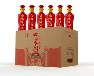 味道府 窖藏42度500ml*6瓶浓香型白酒 河北石家庄特产