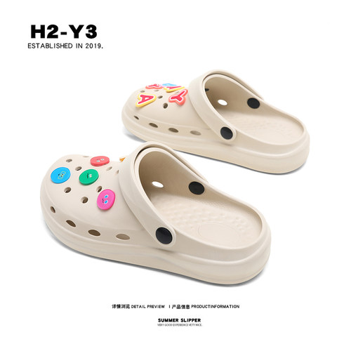 五月天5525洞洞鞋情侣款外穿防滑