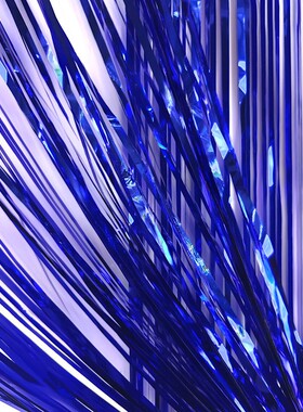 1*2M深蓝色浪漫情人节装饰雨丝帘流苏舞台装饰道具炫彩门帘定制