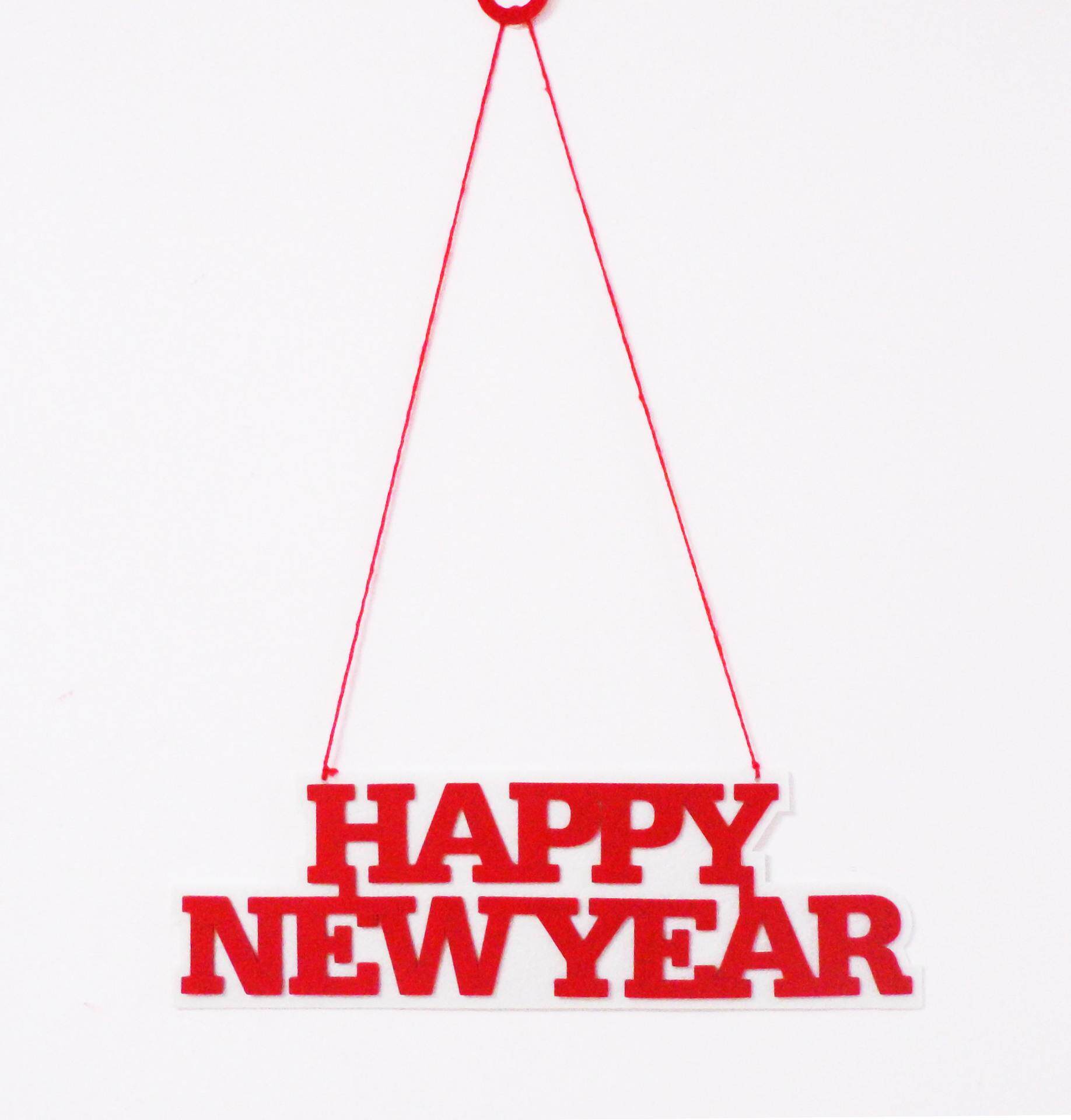 公司门店玻璃装饰 新年快乐英文字母挂饰 happy new year新年挂件