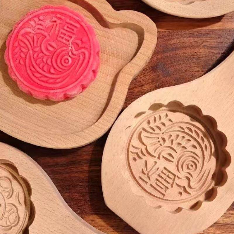 火烧模具月饼粑粑花朵蛋糕点心冰皮端午印花烘焙直销