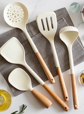 硅胶厨具厨房烹饪工具炒铲汤勺中式铲Kitchen cong tool定制